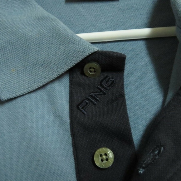 New XL Blue Ping Mens Cotton #D14 Golf Polo - Picture 6 of 9